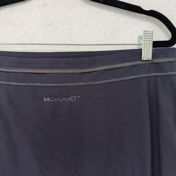 MC Planet Skirt Womens 40 Blue Layered Ruffle Hem Stretchy Zip France Boho Chic - Picture 6 of 10